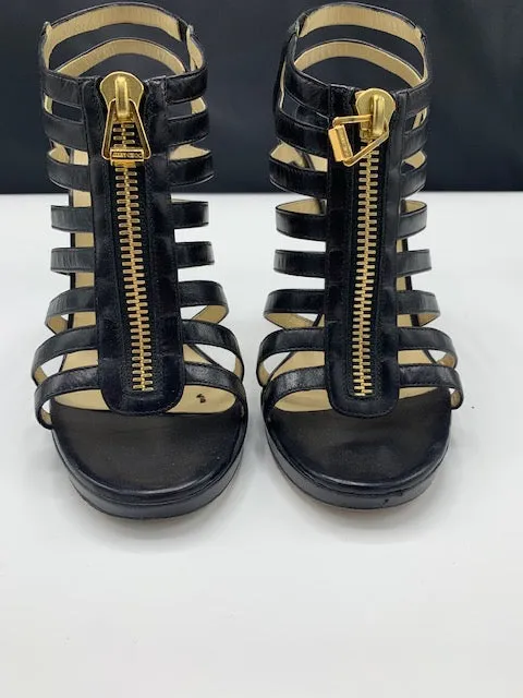 Jimmy Choo Black Glenys Cage Sandals