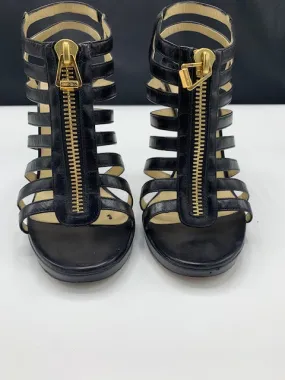 Jimmy Choo Black Glenys Cage Sandals