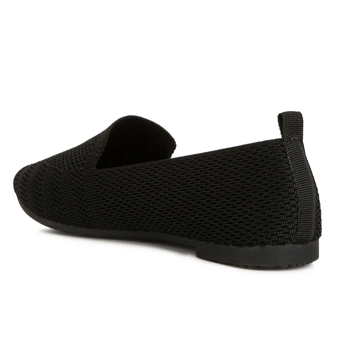 Knit Textile Solid Flats
