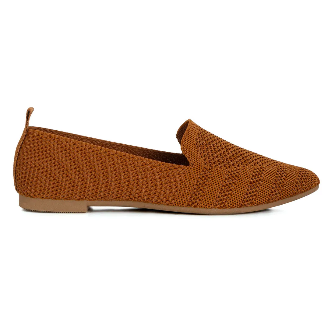 Knit Textile Solid Flats