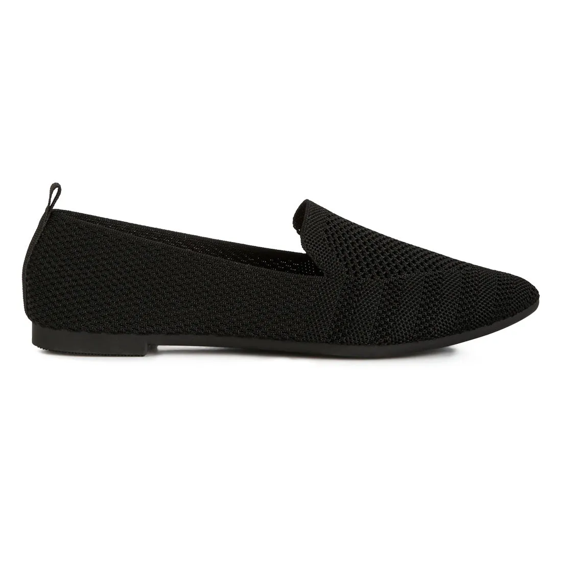 Knit Textile Solid Flats