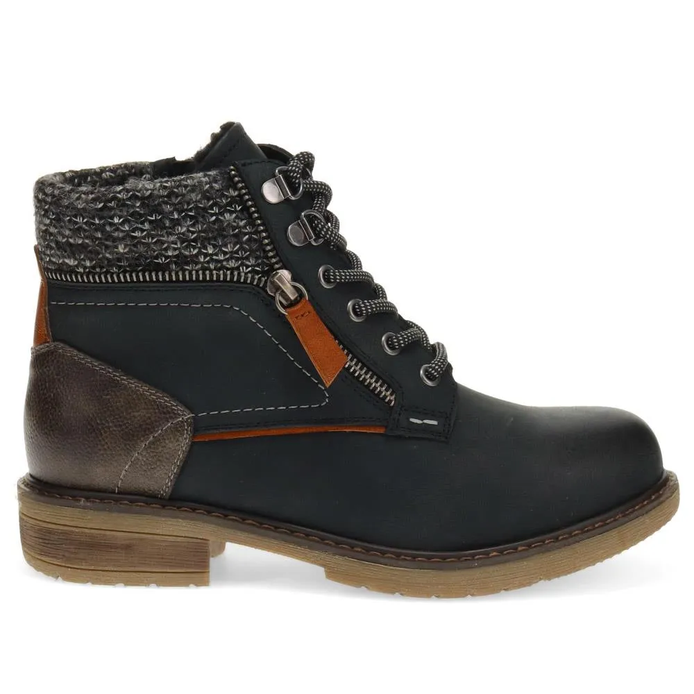 Knitted Cuff Ankle Boots - WBINS40246 / 326 519