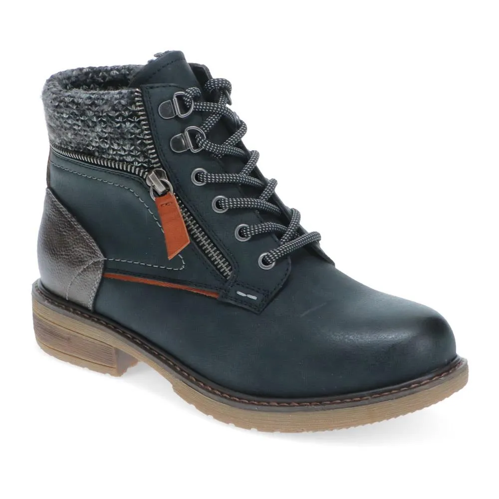 Knitted Cuff Ankle Boots - WBINS40246 / 326 519