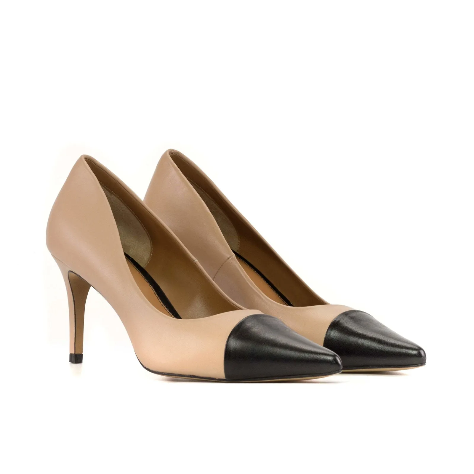 Ladies' Milan-Nappa Kaiser Nude, Nappa Kaiser, Nude Skin, Luxury Black-Wholesale