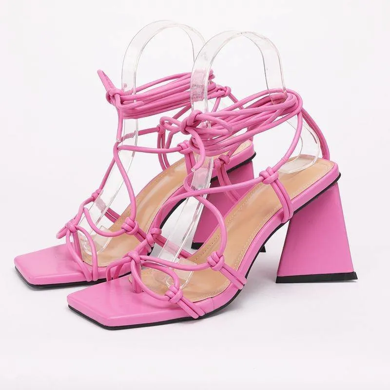 LaLa Cross-Strap Fashion High Heels