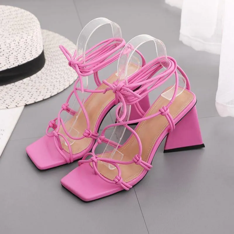 LaLa Cross-Strap Fashion High Heels