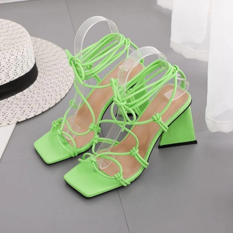 LaLa Cross-Strap Fashion High Heels