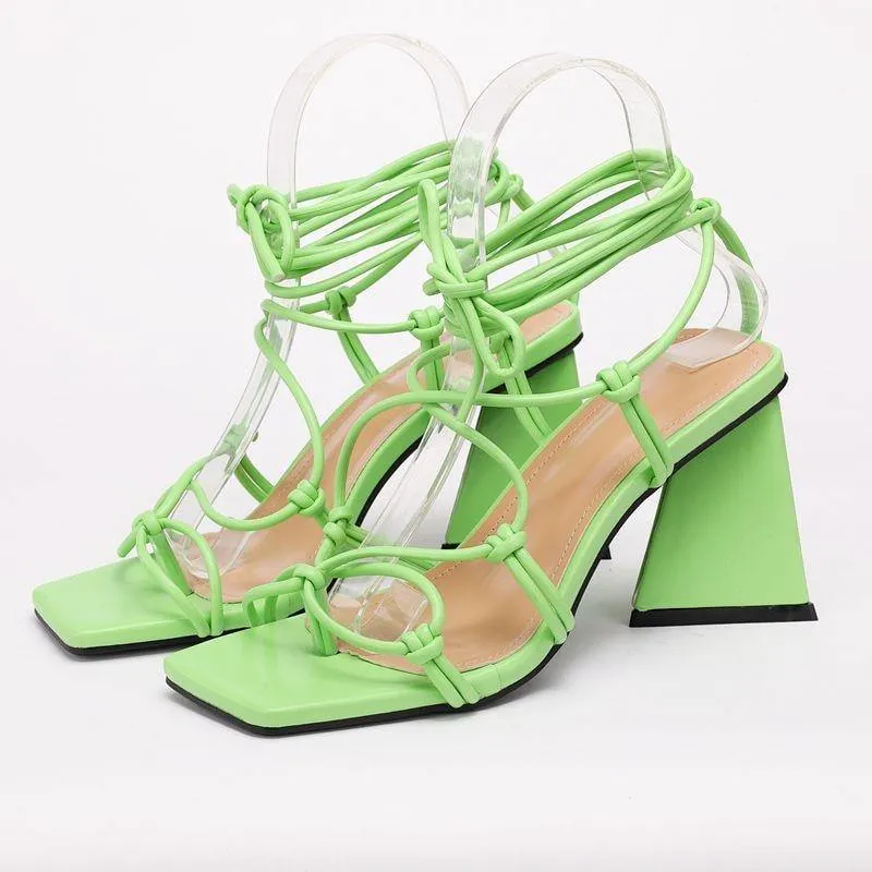 LaLa Cross-Strap Fashion High Heels