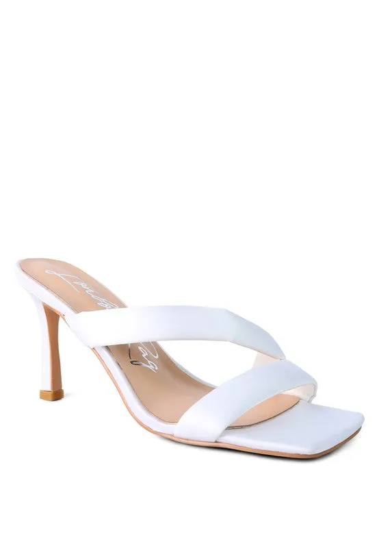 London Rag Spice Up Cross Strap High Heel Sandals