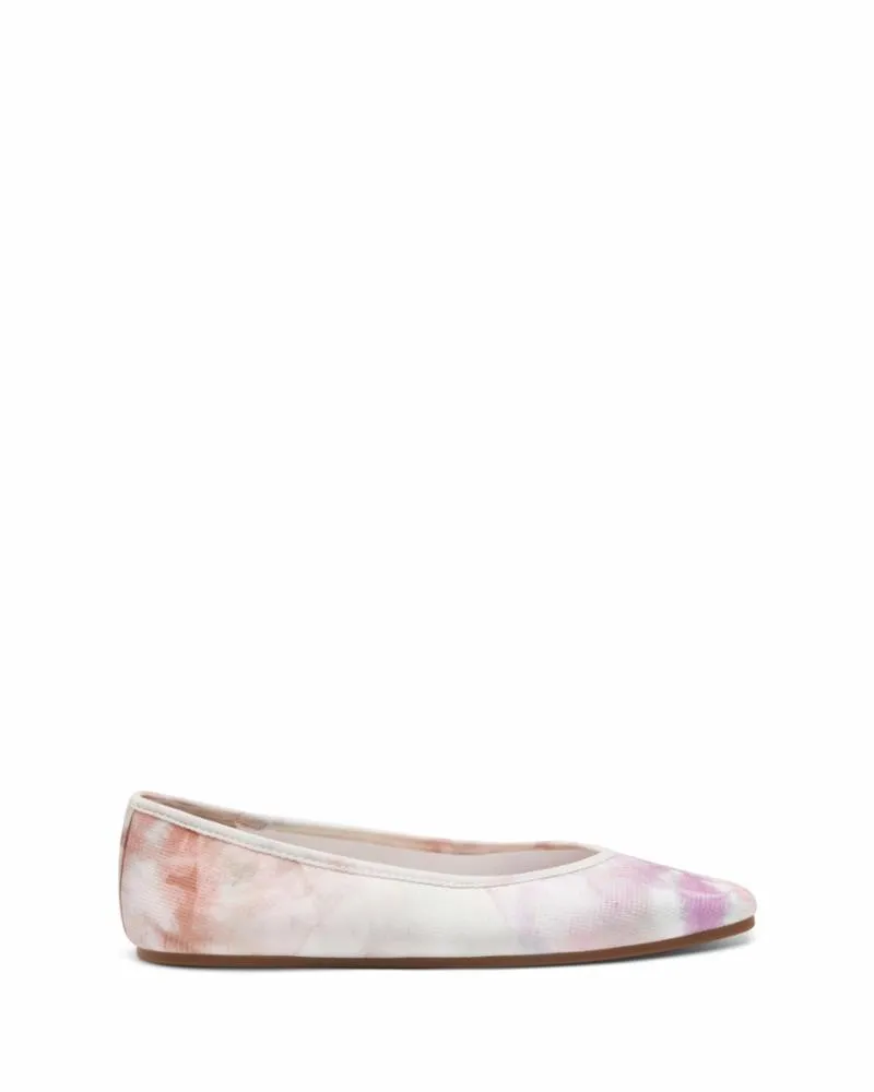Louise Et Cie ALYAH Washable Knit Square-Toe Ballet Flats Tie Dye Multi