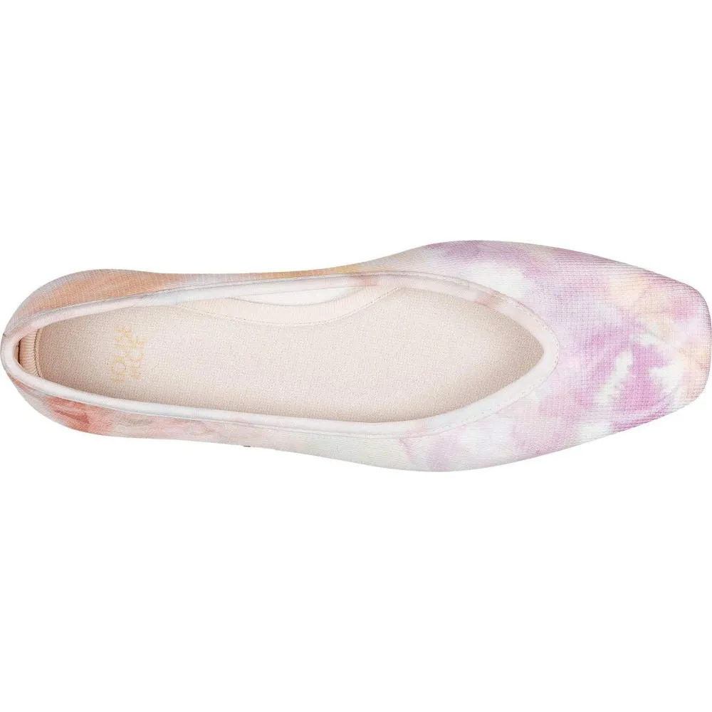 Louise Et Cie ALYAH Washable Knit Square-Toe Ballet Flats Tie Dye Multi