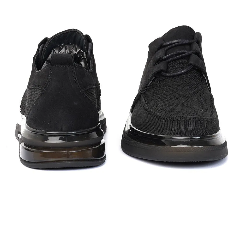 Mesh Formal Shoes In Black
