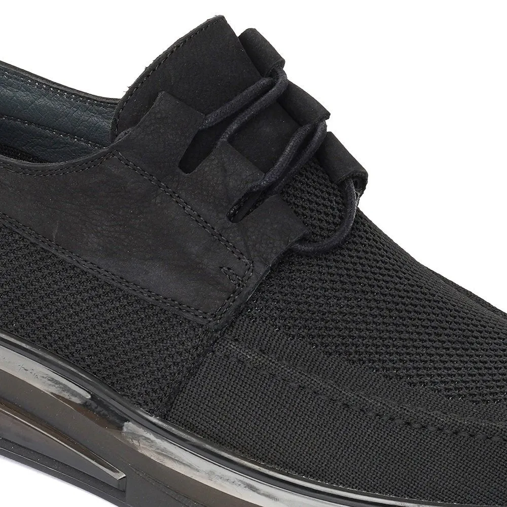 Mesh Formal Shoes In Black
