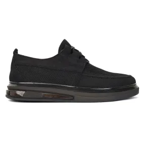 Mesh Formal Shoes In Black
