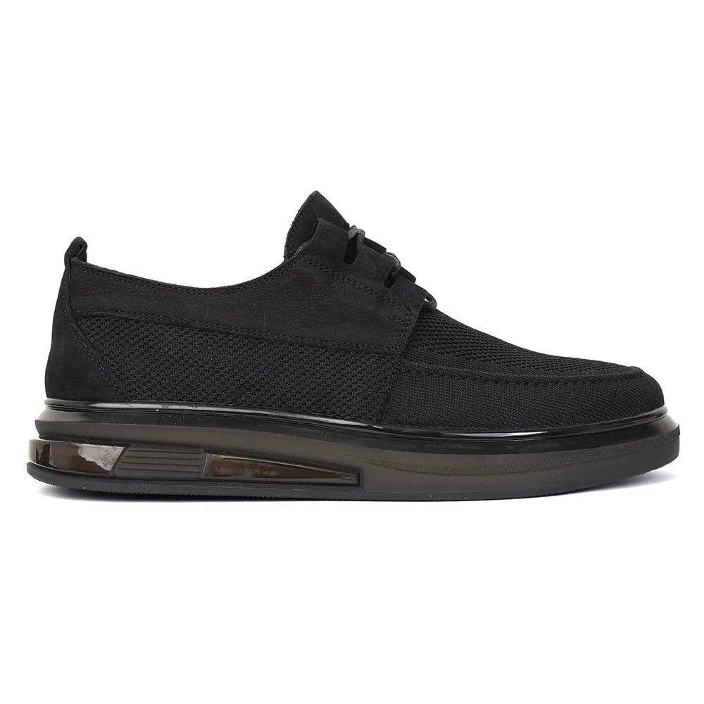 Mesh Formal Shoes In Black