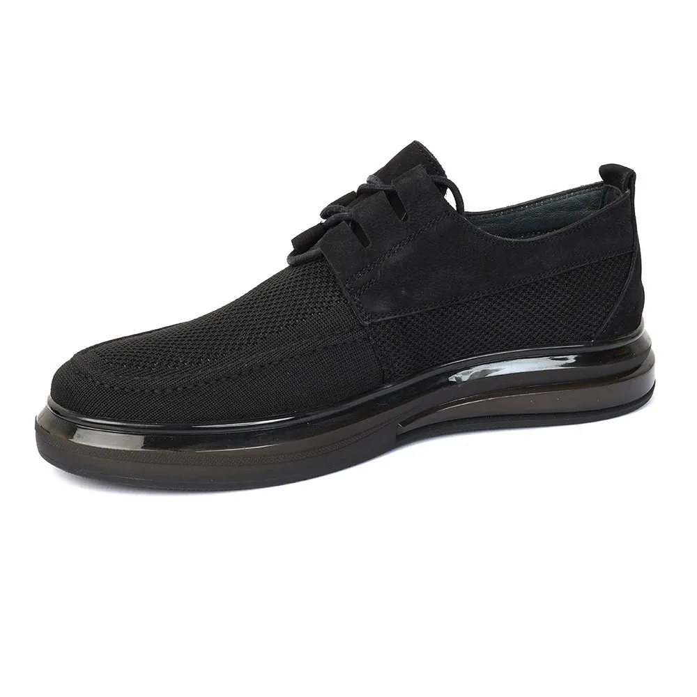 Mesh Formal Shoes In Black