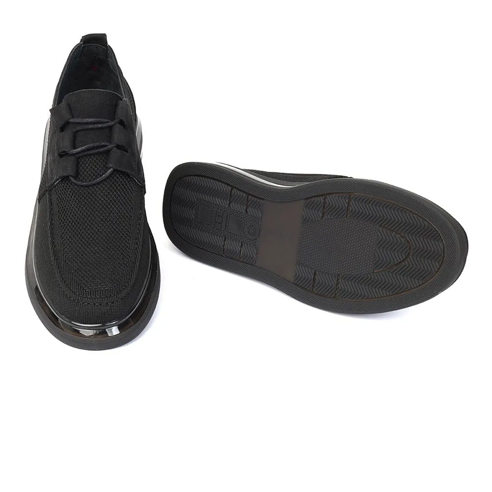 Mesh Formal Shoes In Black