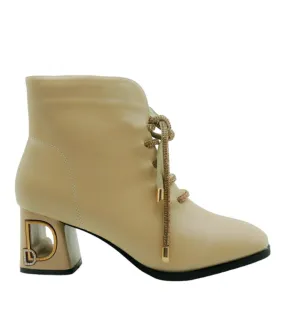 MS DD LACEY PATENT BOOTS