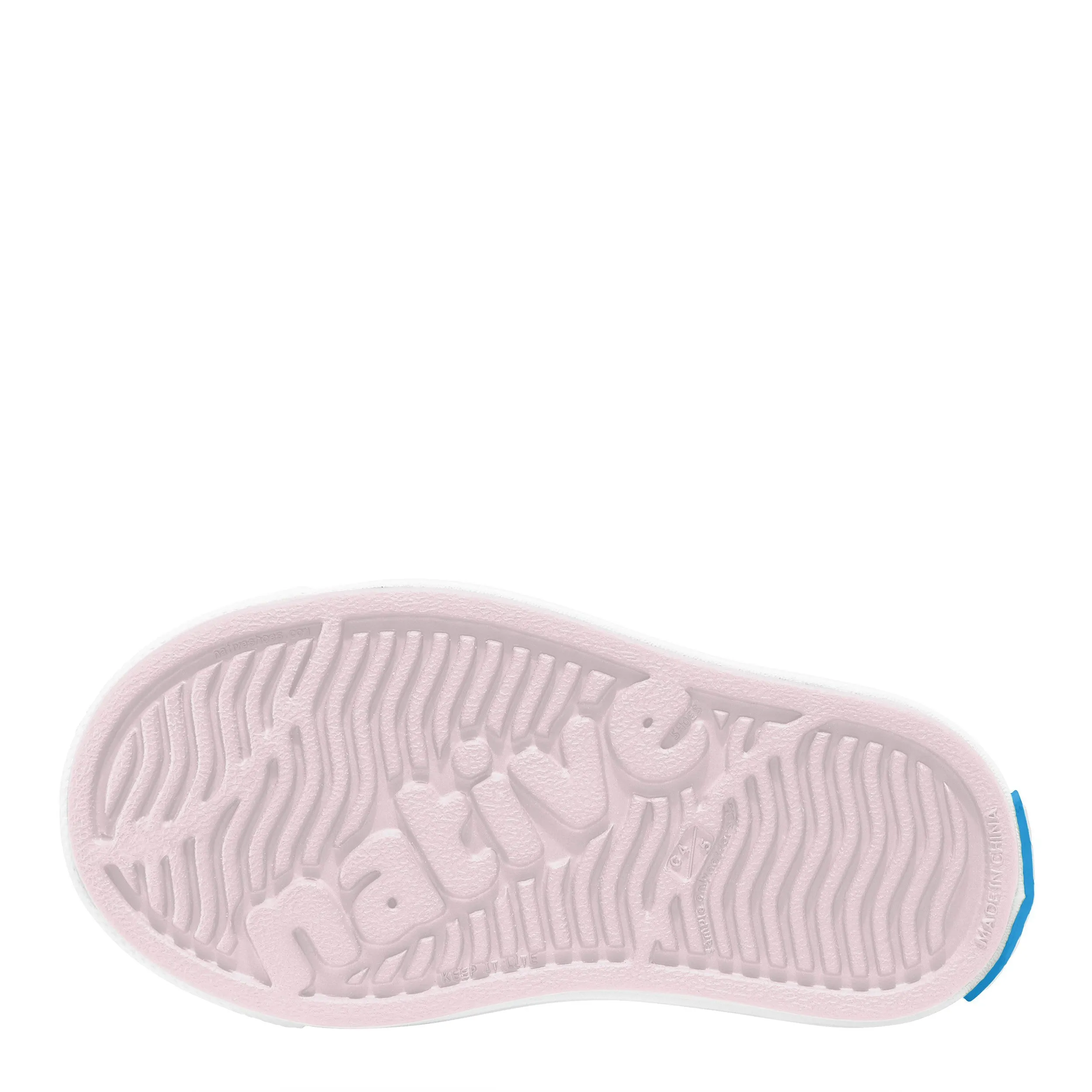 Native Kid's Jefferson Bling Sneaker - Milk Pink/Shell White 13100112-6805