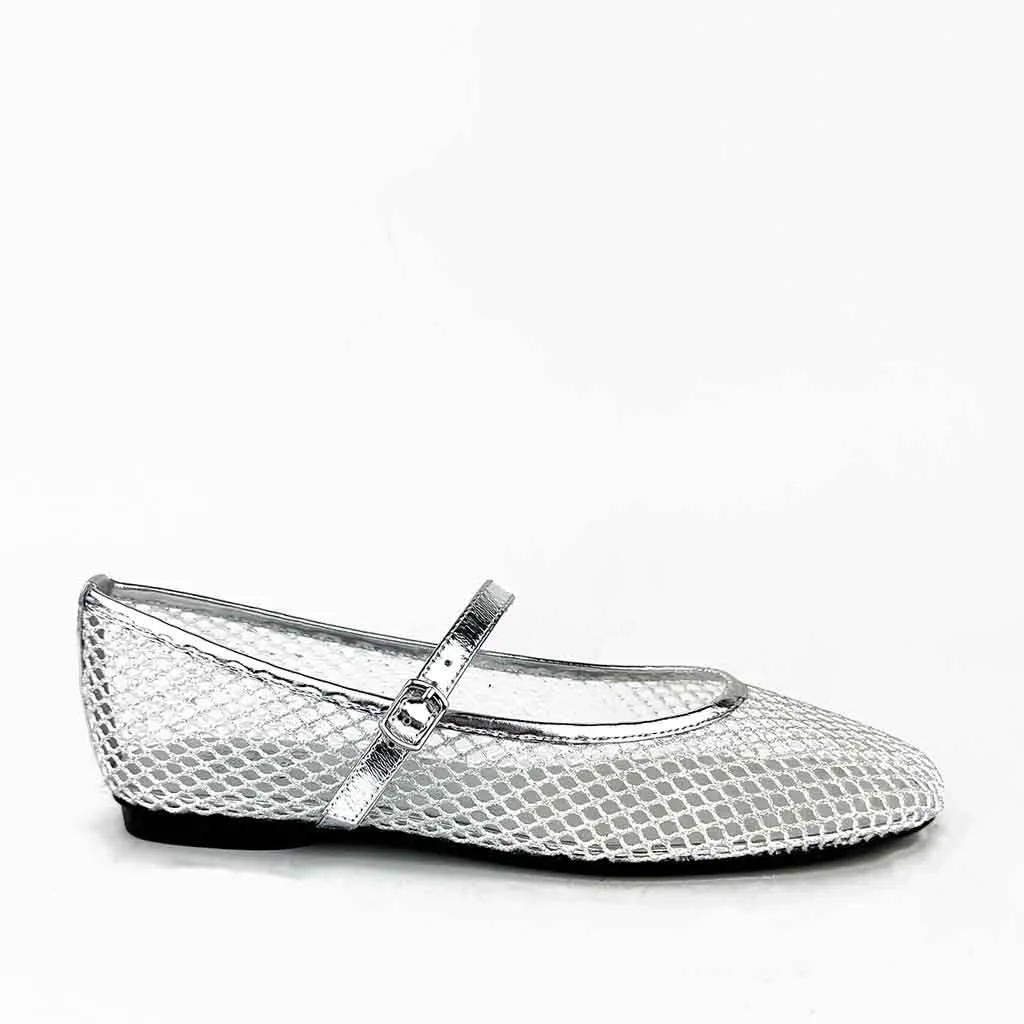 Perth Mesh Flat - Silver