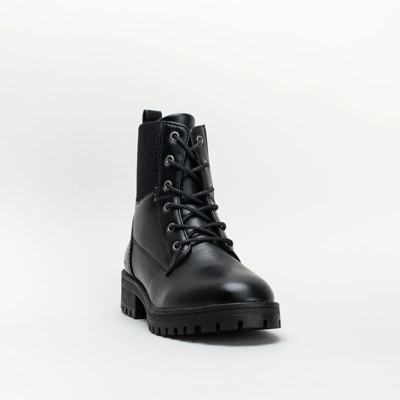 Pierre Cardin Women Lace Up With Elastic Boot _ 147593