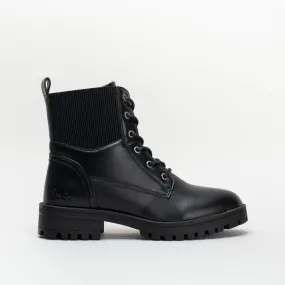 Pierre Cardin Women Lace Up With Elastic Boot _ 147593