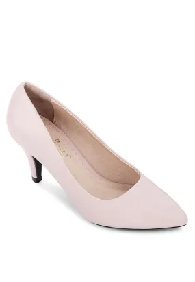 Pink Velvet Heels