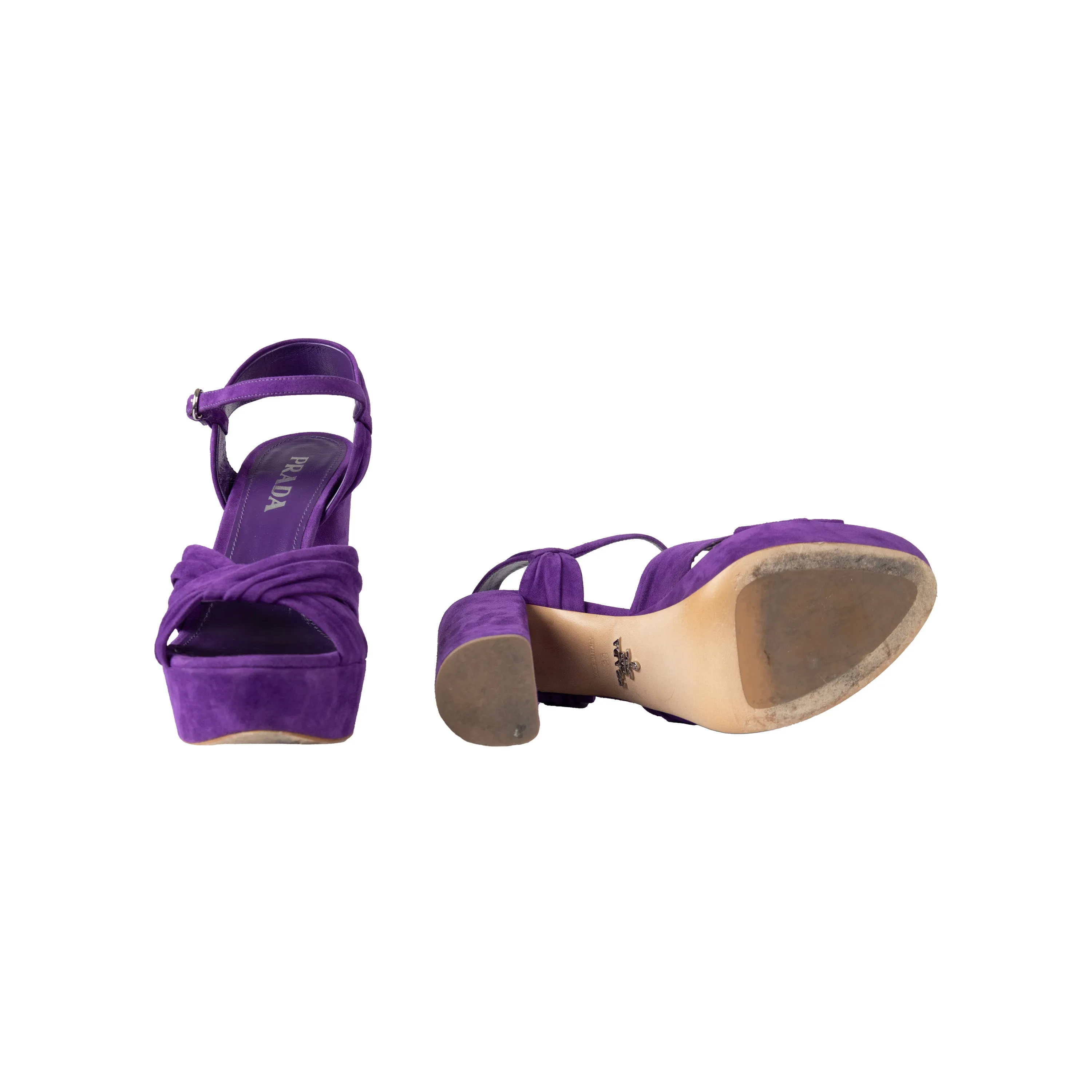 Prada Suede Platform Heels - '10s