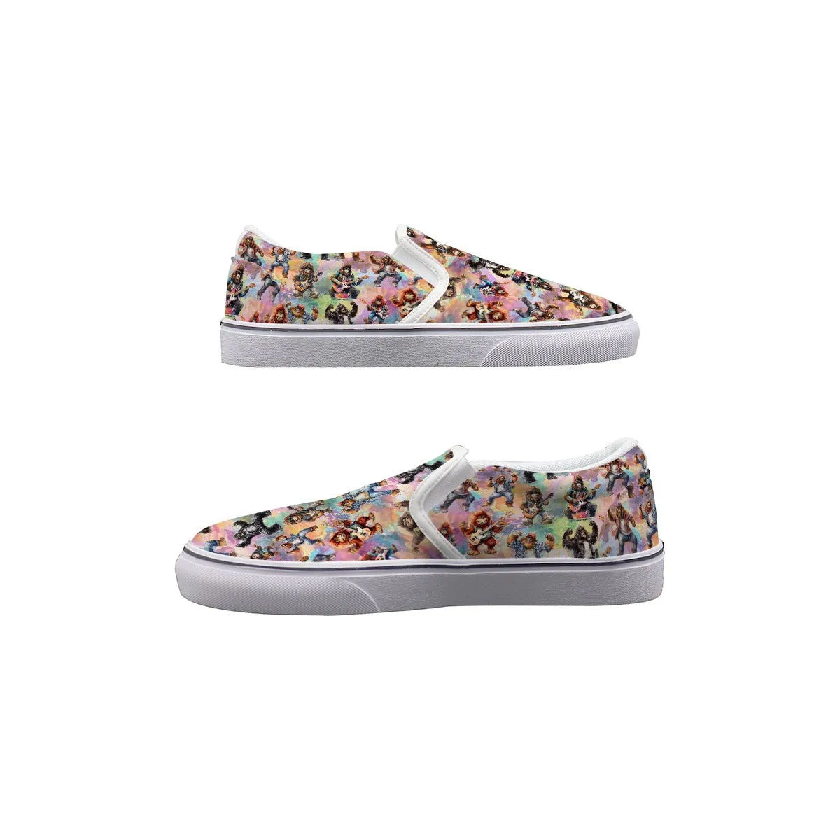 Sasquatch Bigfoot, Women's Slip On Sneakers