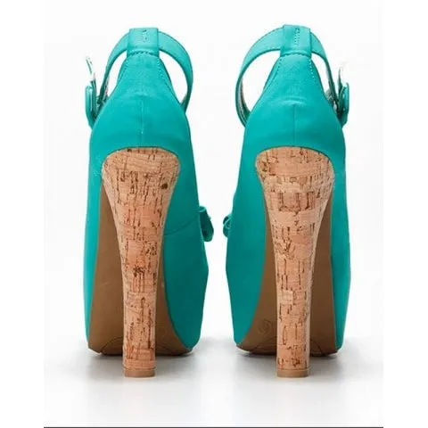 Seanub Peep Toe Heels