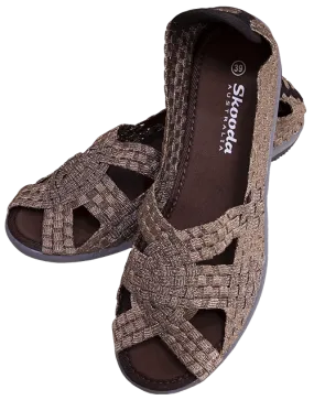 Skooda Sandals Shimmer Bronze