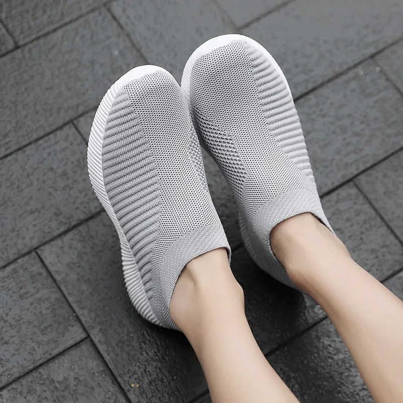 Slip On Flat Sock Sneakers
