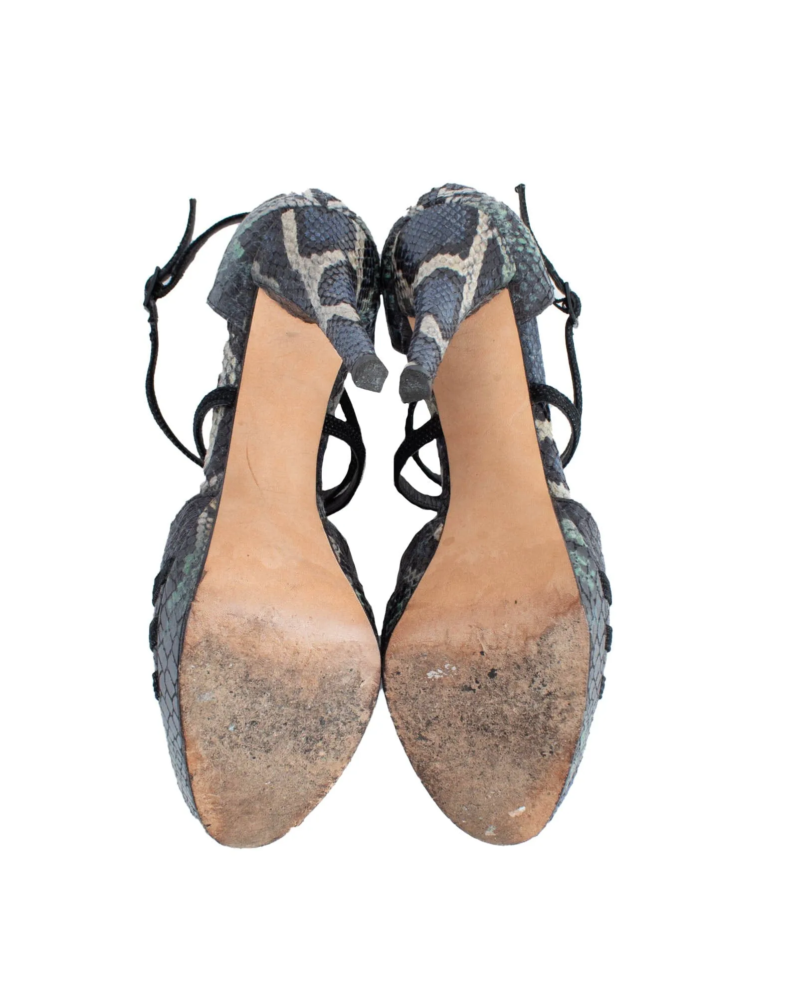 Snake Print High Heels