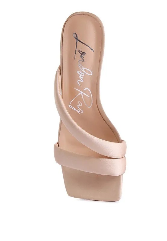 SPICE UP CROSS STRAP HEELS