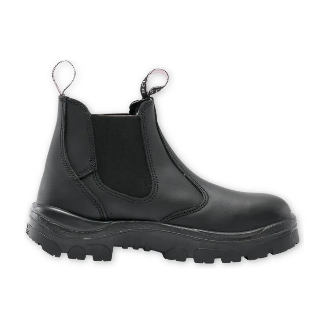 Steel Blue Ladies Hobart Elastic Sided Safety Boot - Black *S512701