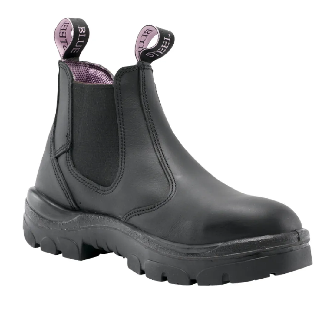Steel Blue Ladies Hobart Elastic Sided Safety Boot - Black *S512701