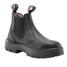 Steel Blue Ladies Hobart Elastic Sided Safety Boot - Black *S512701