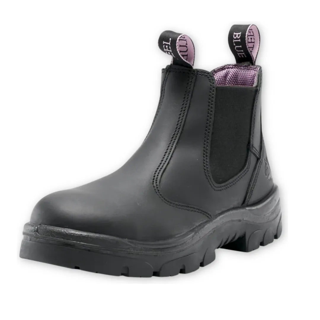 Steel Blue Ladies Hobart Elastic Sided Safety Boot - Black *S512701
