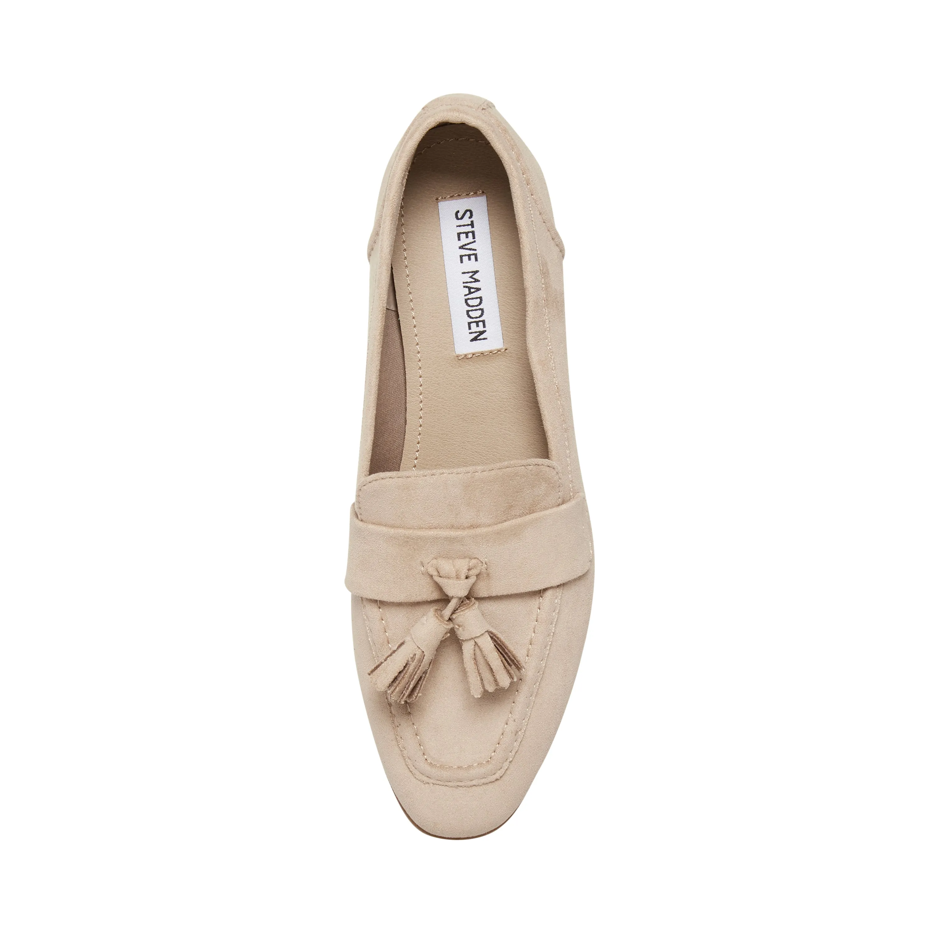 Steve Madden Colorado Tan Squared Toe Slip On Tassel Loafer Dress Flats Shoes