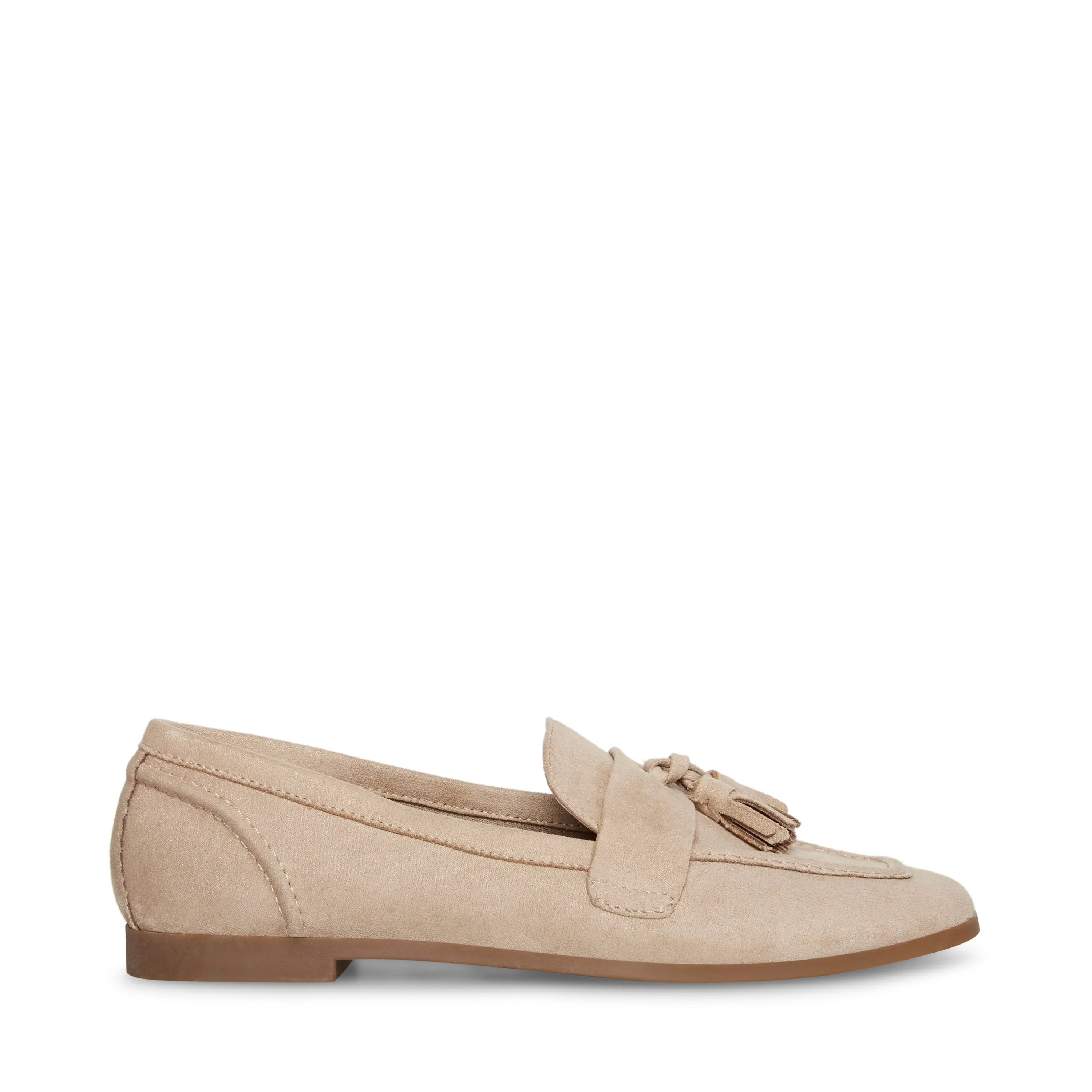 Steve Madden Colorado Tan Squared Toe Slip On Tassel Loafer Dress Flats Shoes