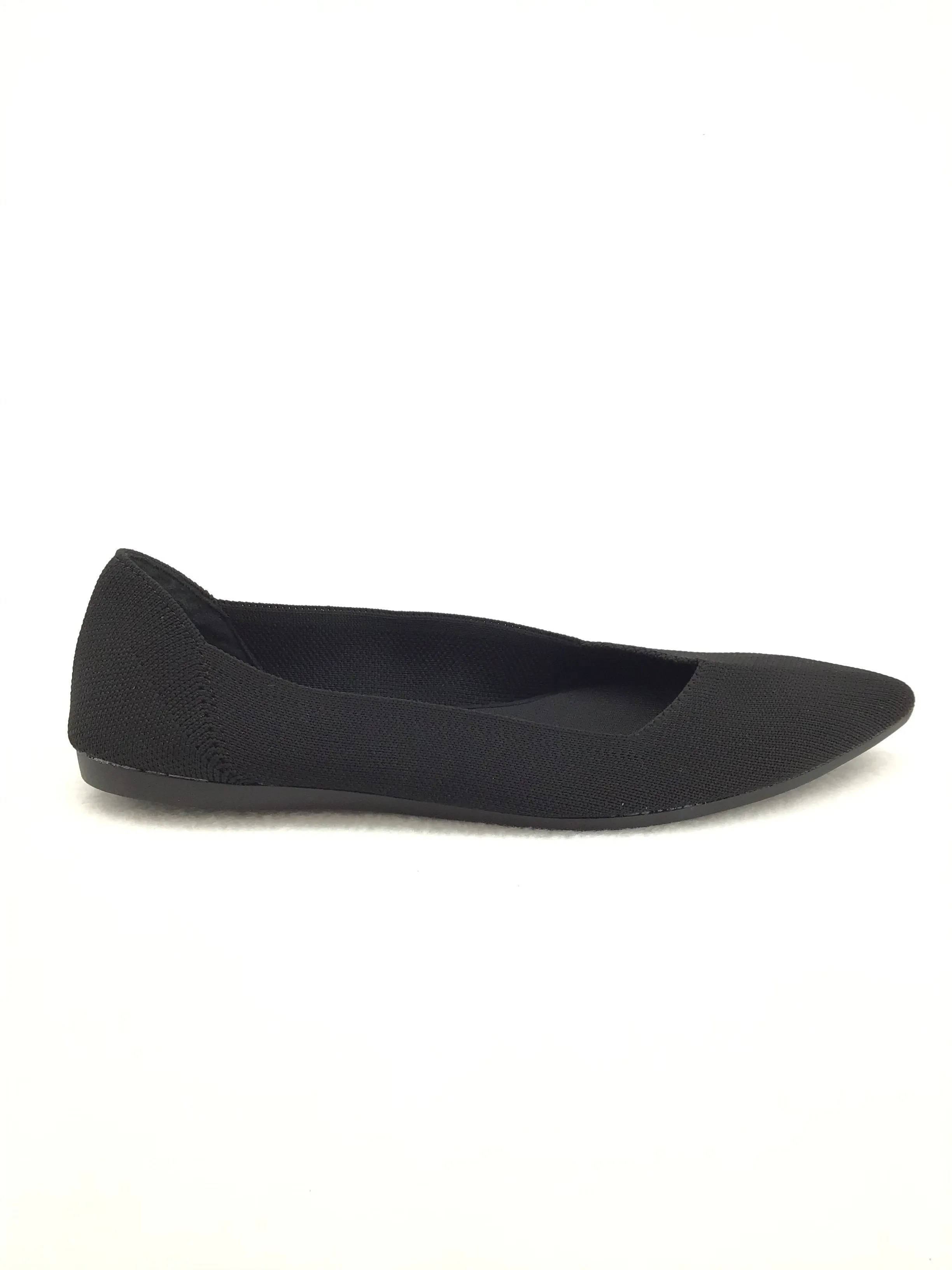 Steve Madden Rosy Pointy Toe Slip-On Flats Black Fitted Flats