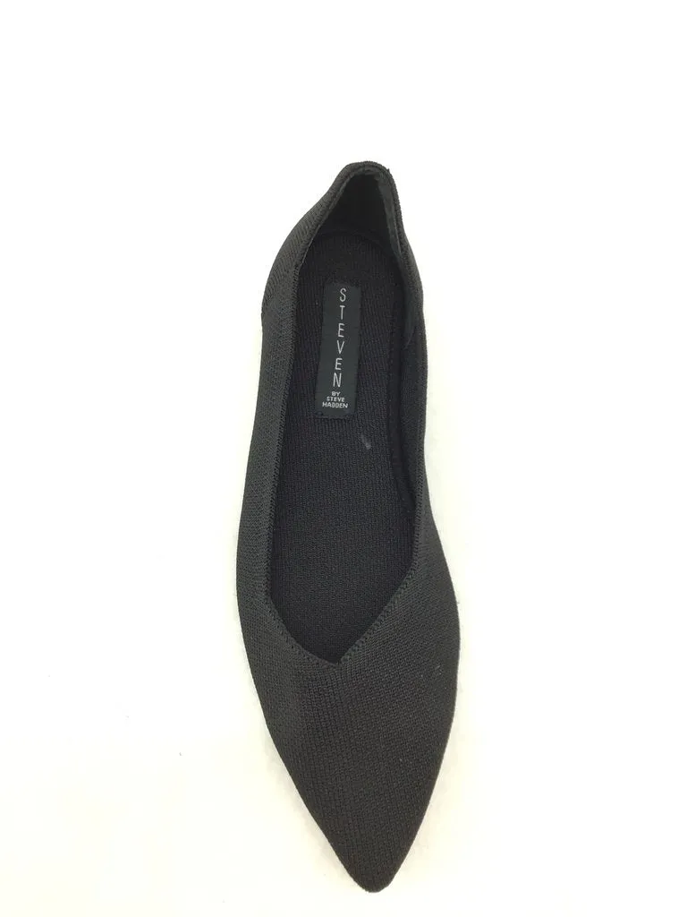 Steve Madden Rosy Pointy Toe Slip-On Flats Black Fitted Flats