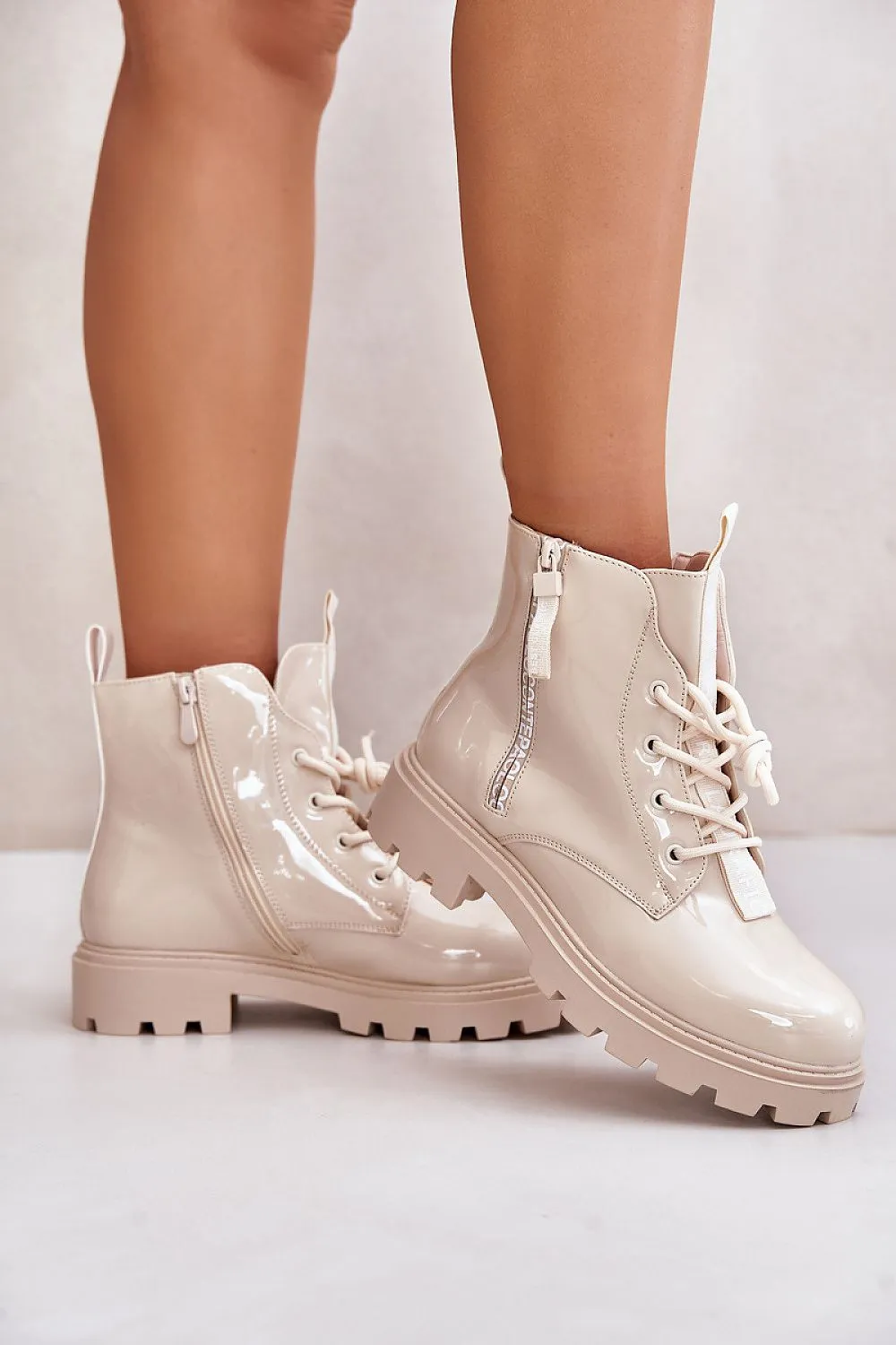 Stylish laced fashionable boots