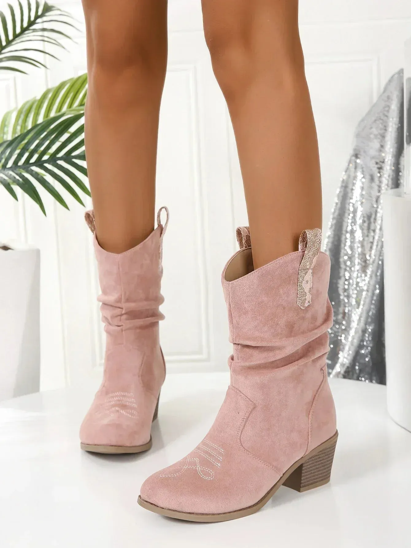 Sylis | Fashionable Trendy Pink Boots