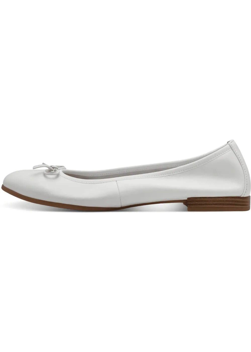 Tamaris Audrey Leather Ballerinas White