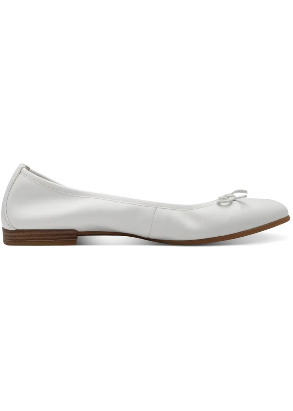 Tamaris Audrey Leather Ballerinas White