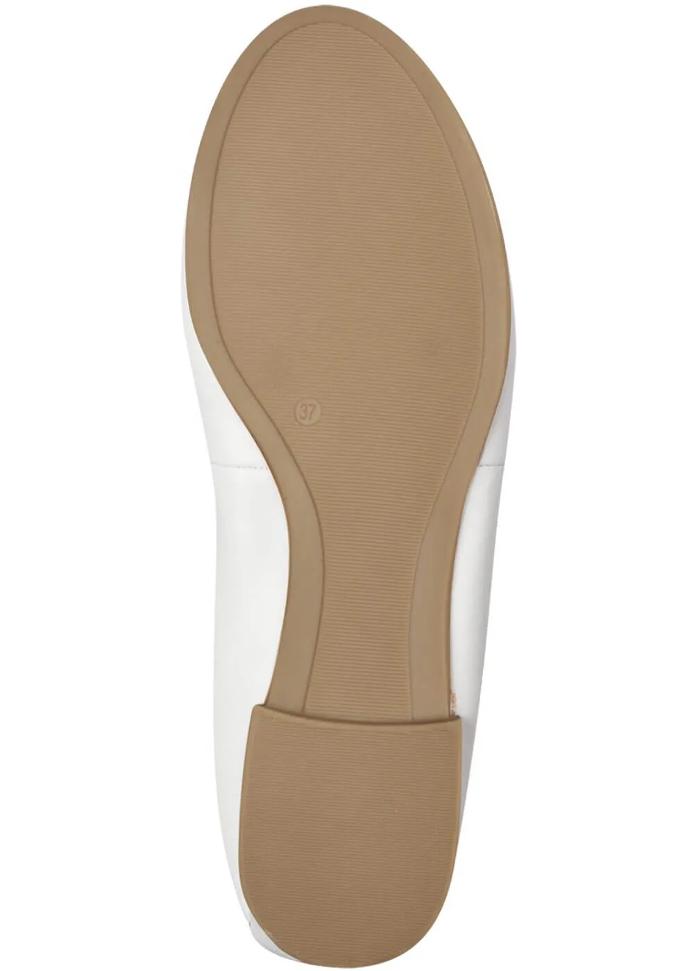 Tamaris Audrey Leather Ballerinas White
