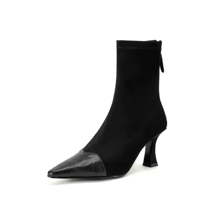 USS Shoes Suyin  Women's Pointed Toe Stretch Ankle Boots