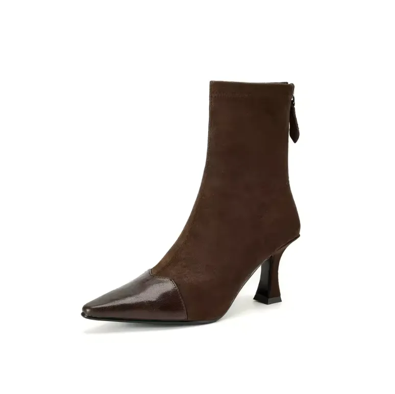 USS Shoes Suyin  Women's Pointed Toe Stretch Ankle Boots