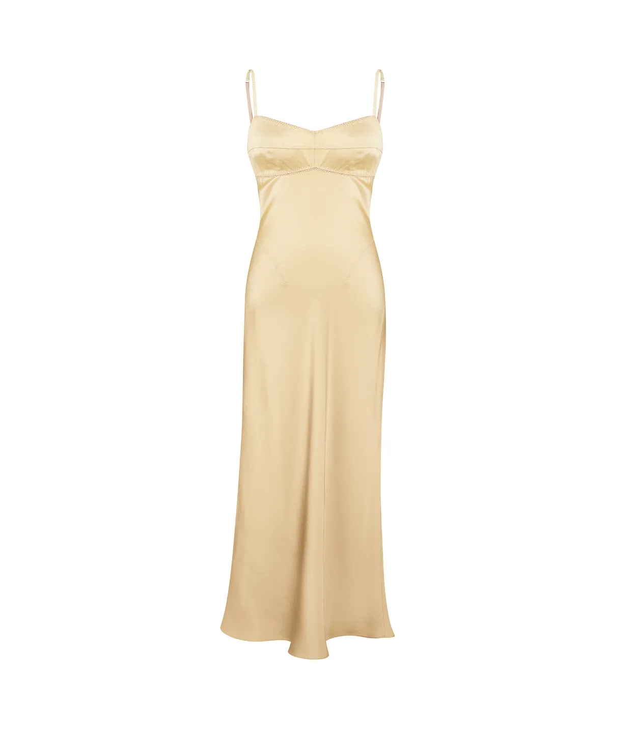 Waterlily Midi Dress in Golden
